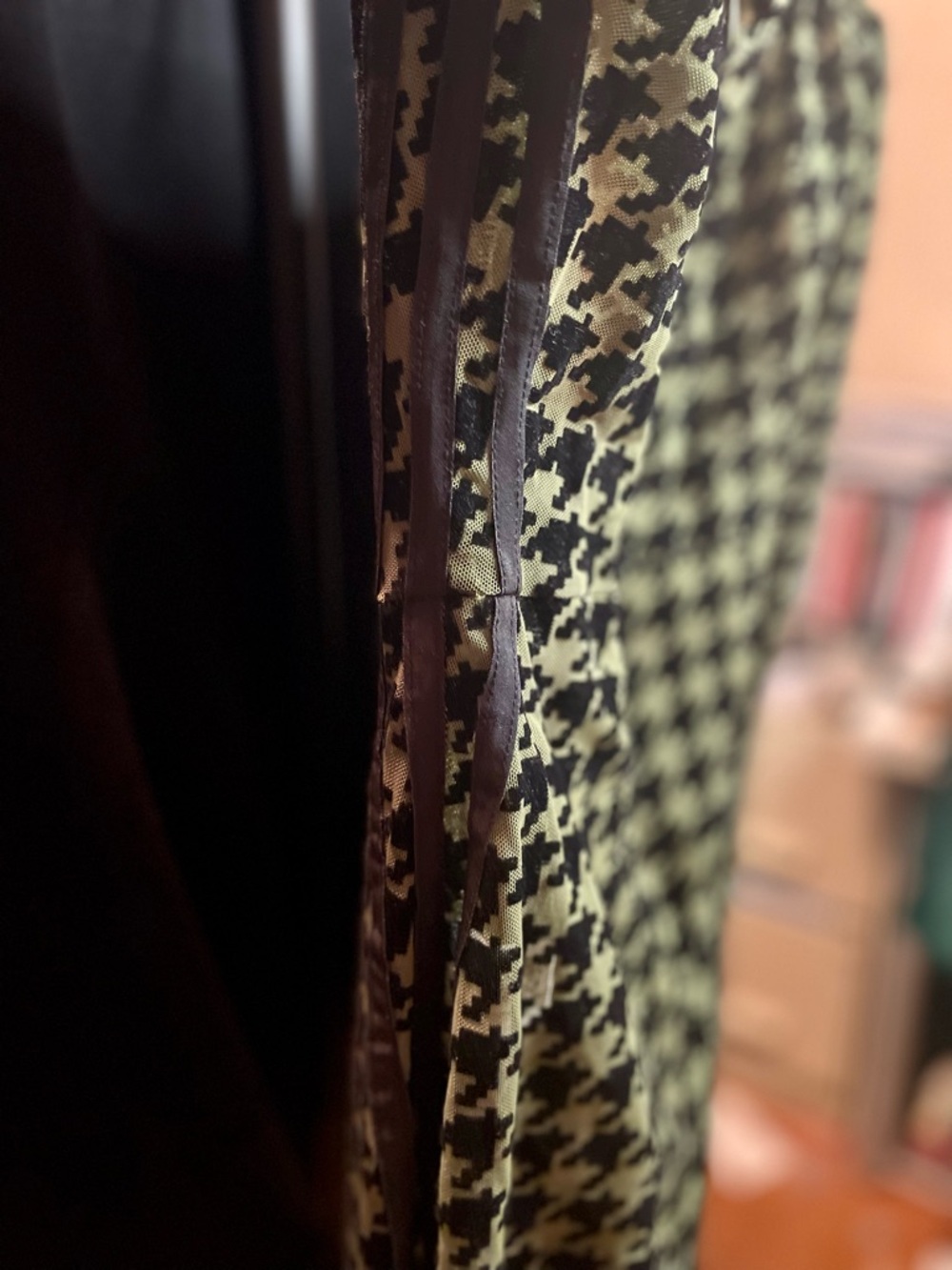SEXY adidas Ivy Park Green and Black Houndstooth Jumpsuit - Picture 6 of 8